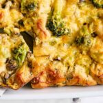 Creamy Broccoli Chicken Casserole with Cheese, healthy baked dish with fresh broccoli, chicken, and melted cheese, easy to prepare, perfect comfort food for dinner or family gatherings.