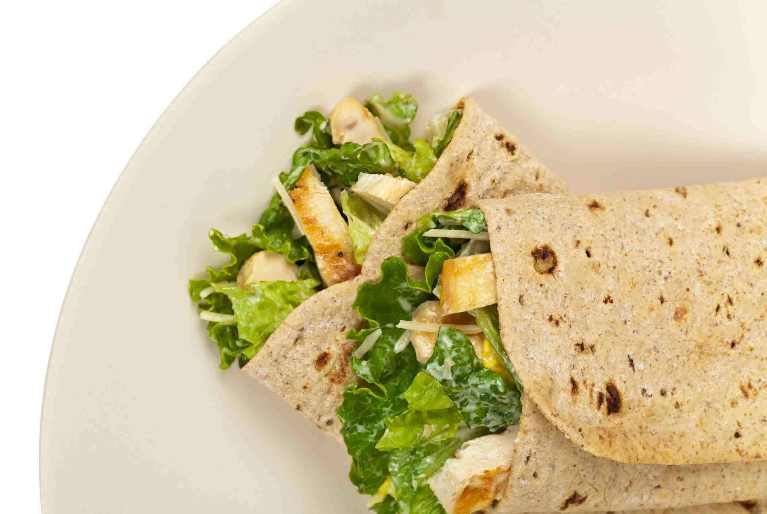 Chicken Caesar Wraps - Hey Recipe