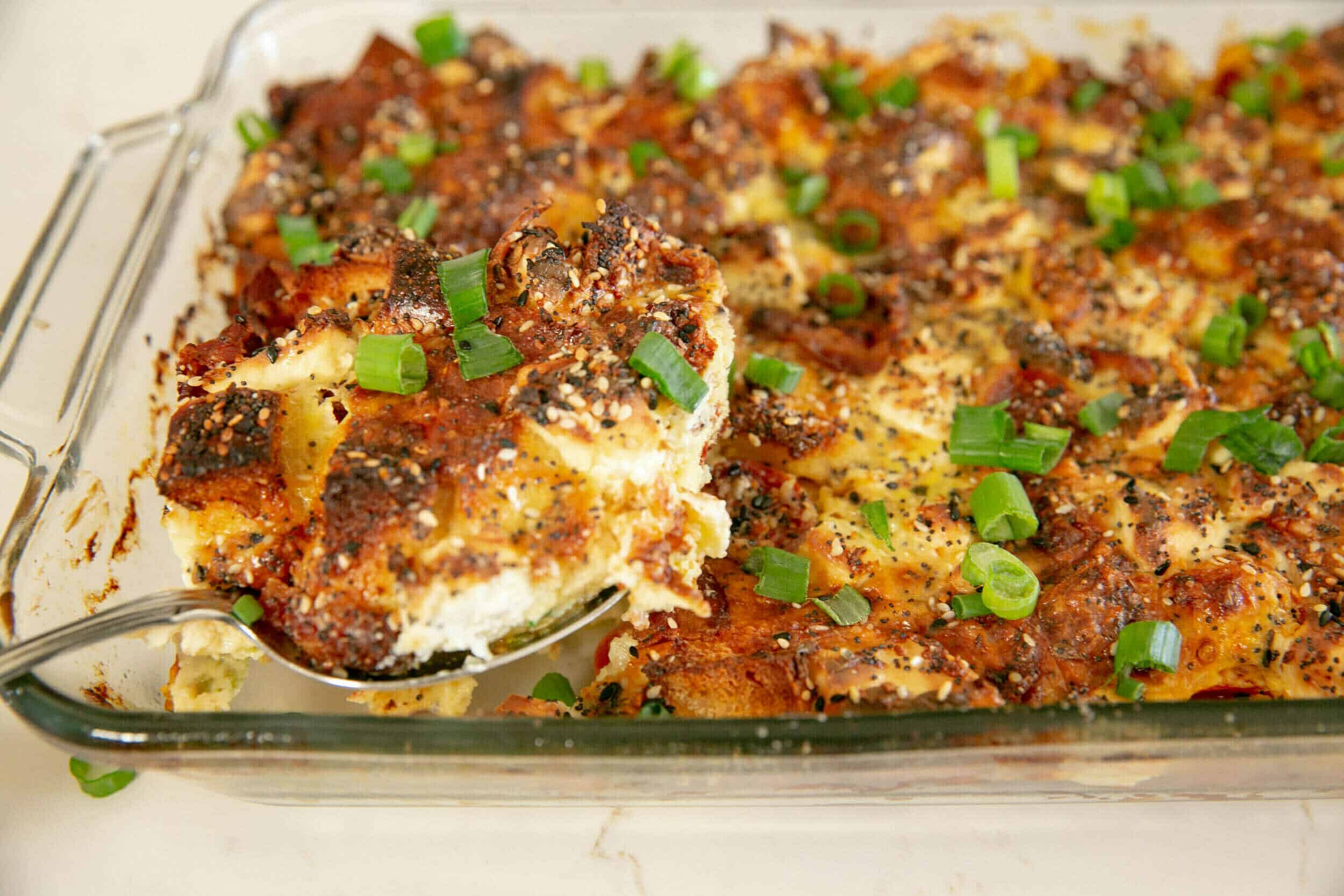 Everything Bagel Casserole - Hey Recipe