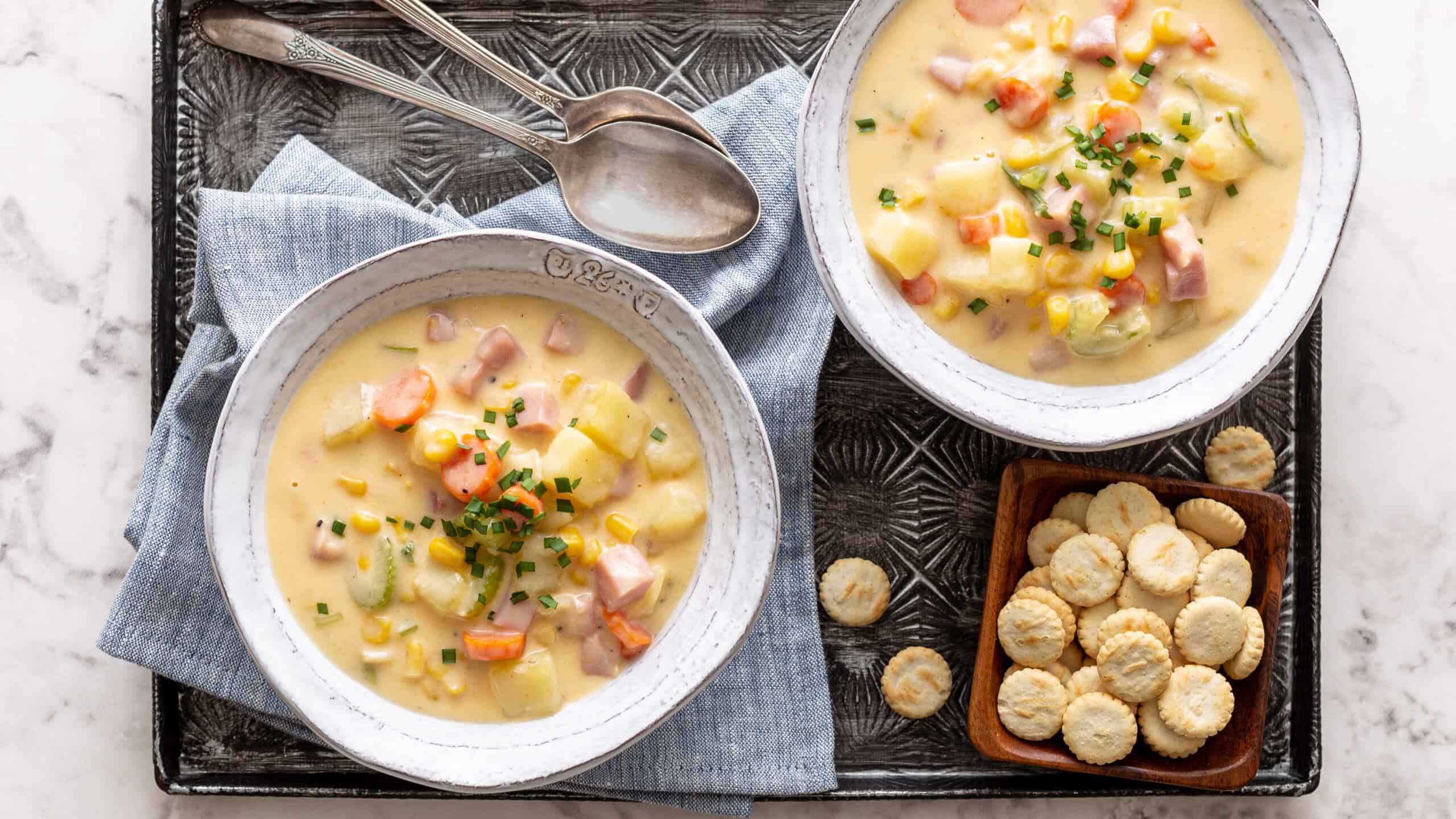 Hot Ham & Cheese Chowder - Hey Recipe