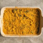 Golden baked casserole topped with crunchy breadcrumb crust, perfect for comfort food and family dinners.